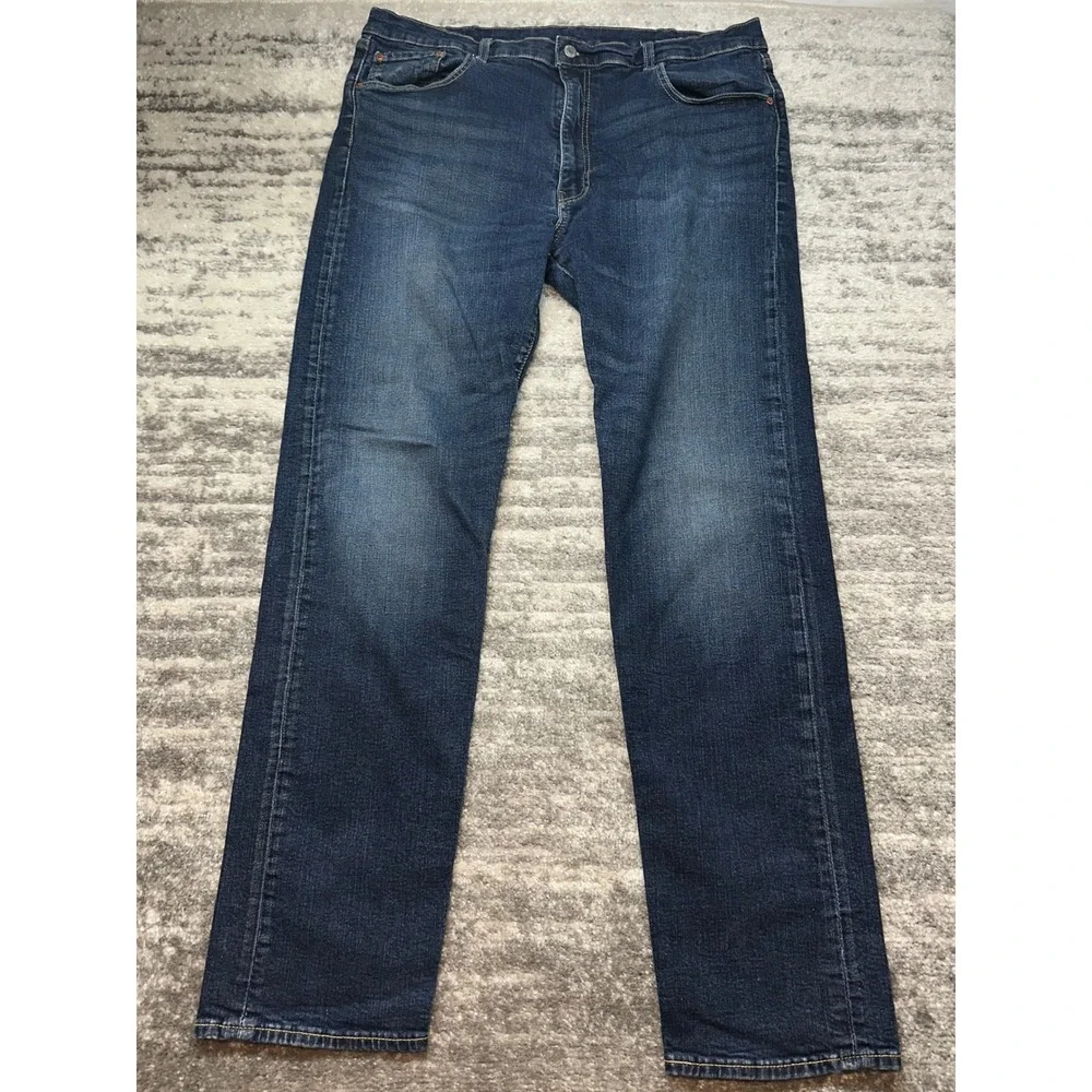 Levi Strauss 502 Jeans Mens W40 L36 (32) Big E Premium Tapered Stretch Denim